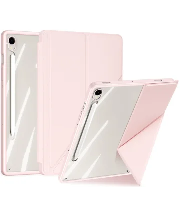 Dux Ducis Magi Samsung Galaxy Tab S9 / S9 FE Hoes V-Fold Book Case Roze Hoesjes