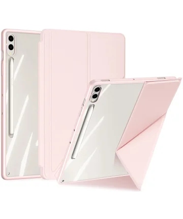 Dux Ducis Magi Samsung Tab S9 Plus / S9 FE Plus Hoes V-Fold Book Case Roze Hoesjes