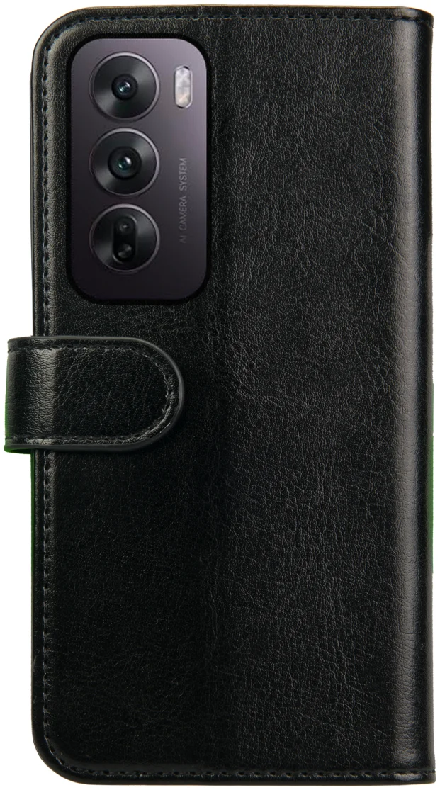 Rosso Element Oppo Reno 12 Pro Hoesje Book Case Wallet Zwart afbeelding 2