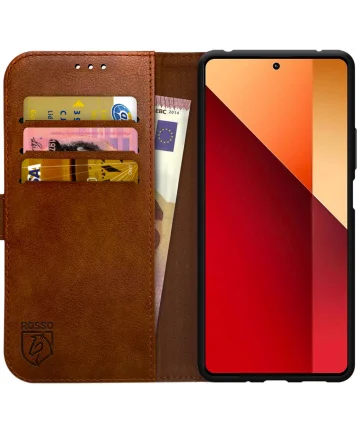 Rosso Element Xiaomi Redmi Note 13 Pro 4G/Poco M6 Pro 4G Hoesje Book Case Bruin Hoesjes