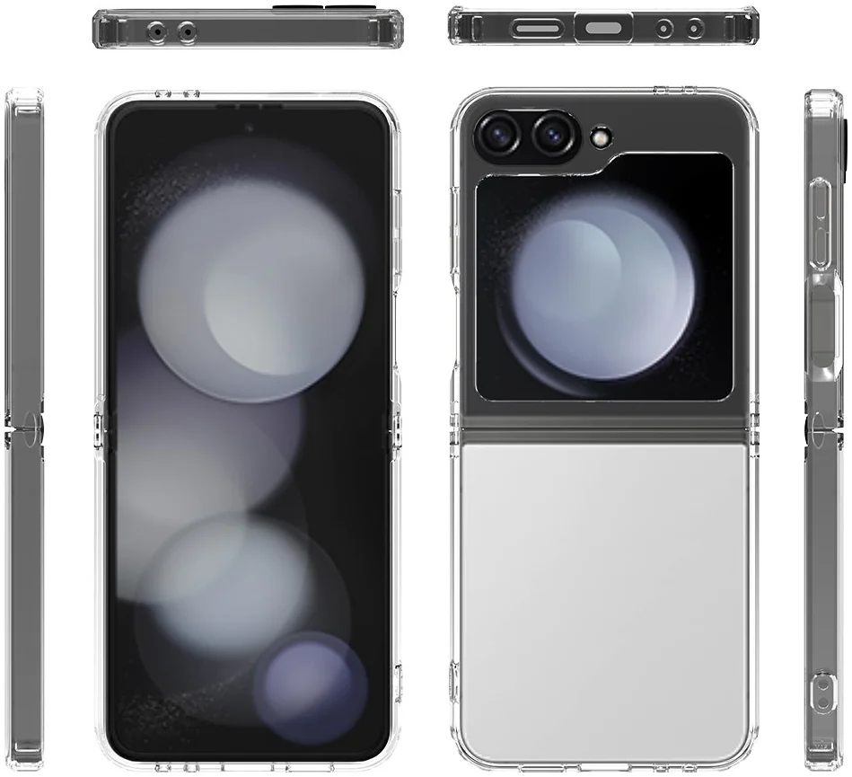 Samsung Galaxy Z Flip 6 Hoesje Dun TPU Back Cover Transparant afbeelding 3