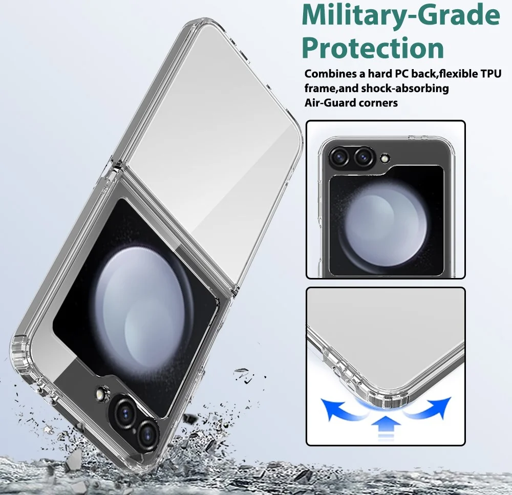 Samsung Galaxy Z Flip 6 Hoesje Dun TPU Back Cover Transparant afbeelding 9