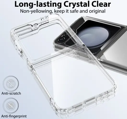 Samsung Galaxy Z Flip 6 Hoesje Dun TPU Back Cover Transparant afbeelding 8