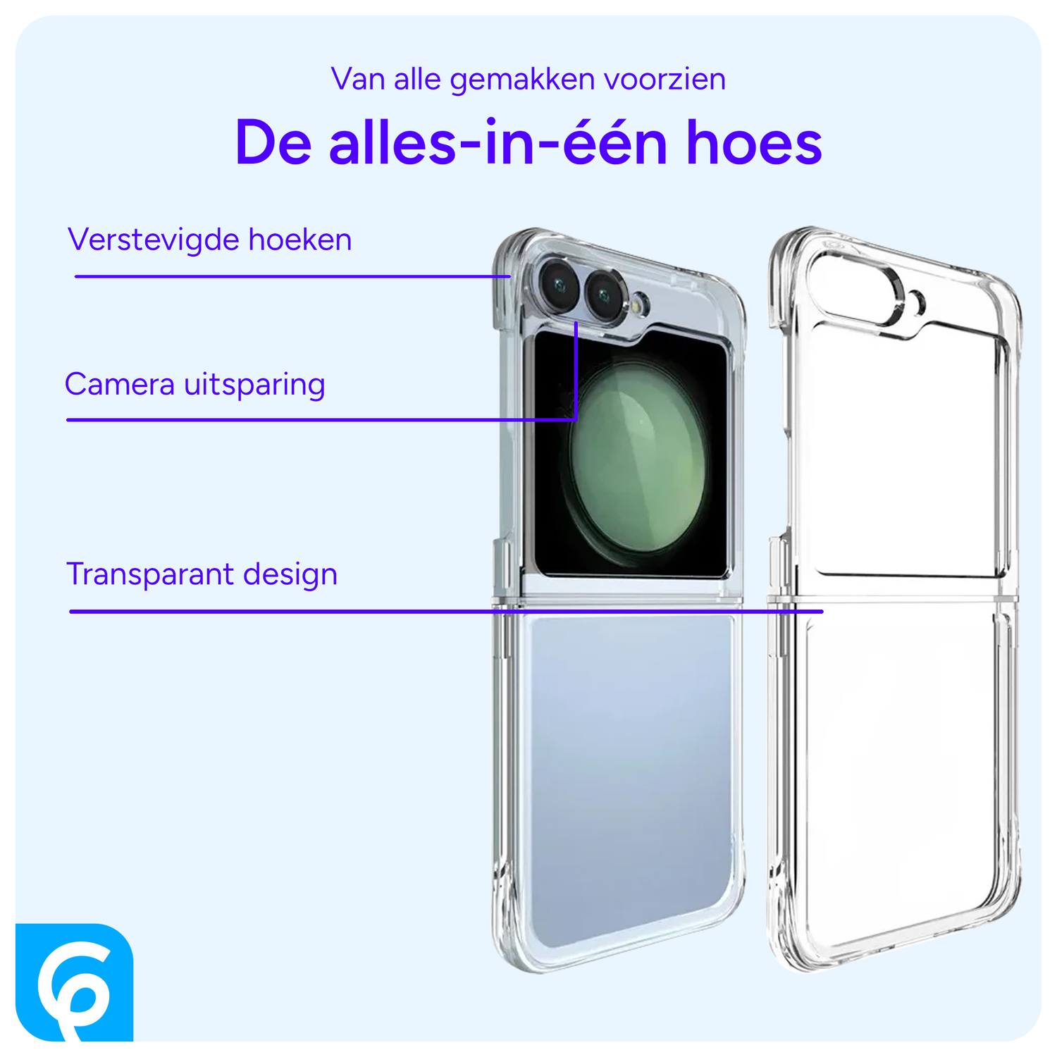 Samsung Galaxy Z Flip 6 Hoesje Schokbestendig en Dun TPU Back Cover Transparant afbeelding 4