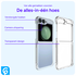 Samsung Galaxy Z Flip 6 Hoesje Schokbestendig en Dun TPU Back Cover Transparant afbeelding 4