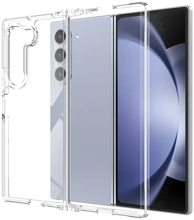 Samsung Galaxy Z Fold 6 Hoesje Schokbestendig en Dun TPU Back Cover Transparant afbeelding 1