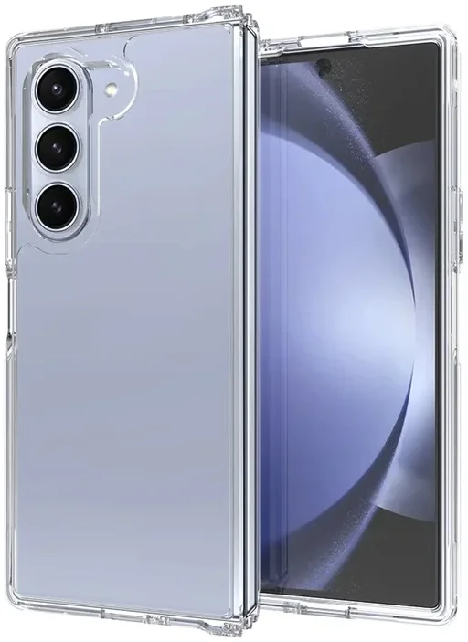 Samsung Galaxy Z Fold 6 Hoesje Schokbestendig en Dun TPU Back Cover Transparant afbeelding 2