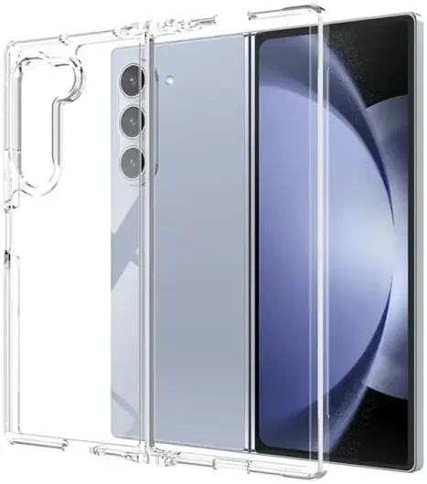 Samsung Galaxy Z Fold 6 Hoesje Schokbestendig en Dun TPU Back Cover Transparant afbeelding 1