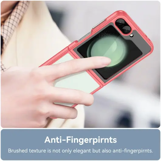Samsung Galaxy Z Flip 6 Hoesje Shock Proof Back Cover Transparant Roze afbeelding 6
