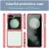 Samsung Galaxy Z Flip 6 Hoesje Shock Proof Back Cover Transparant Roze afbeelding 3