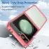 Samsung Galaxy Z Flip 6 Hoesje Shock Proof Back Cover Transparant Roze afbeelding 4