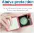 Samsung Galaxy Z Flip 6 Hoesje Shock Proof Back Cover Transparant Roze afbeelding 5