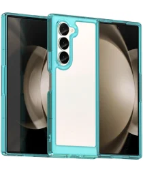 Samsung Galaxy Z Fold 6 Hoesje Shock Proof Back Cover Transparant/Groen