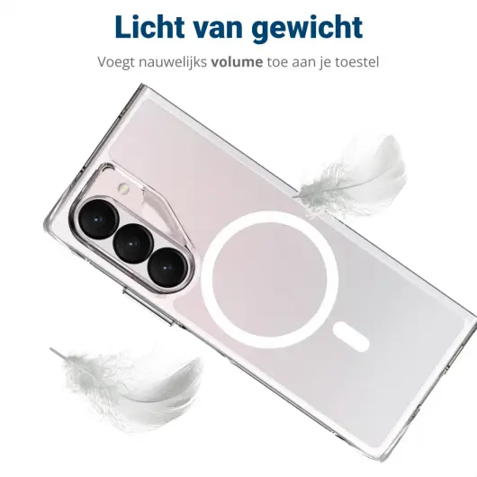 Samsung Galaxy Z Fold 6 Hoesje met MagSafe Dun TPU Back Cover Transparant afbeelding 8