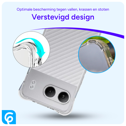 OnePlus Nord 4 Hoesje Schokbestendig en Dun TPU Back Cover Transparant afbeelding 2