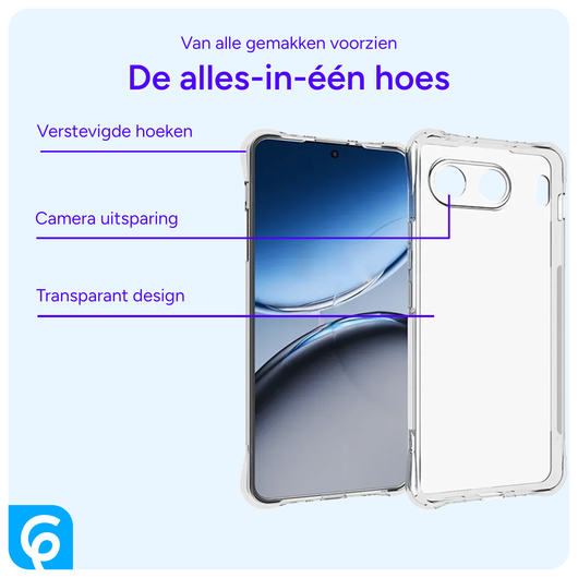 OnePlus Nord 4 Hoesje Schokbestendig en Dun TPU Back Cover Transparant afbeelding 5