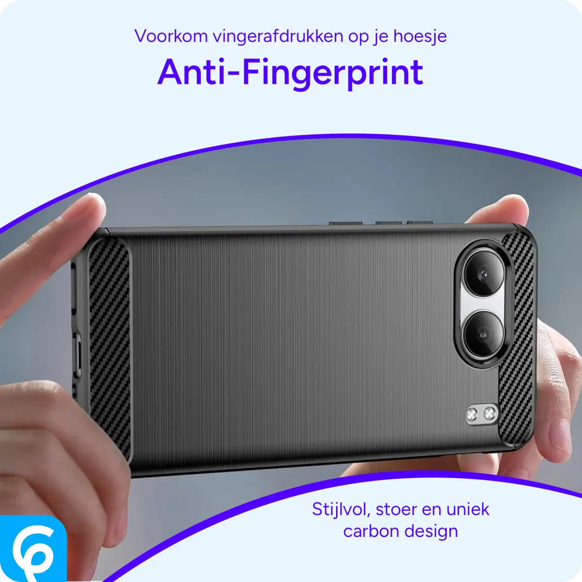 OnePlus Nord 4 Hoesje Geborsteld TPU Flexibele Back Cover Zwart afbeelding 4