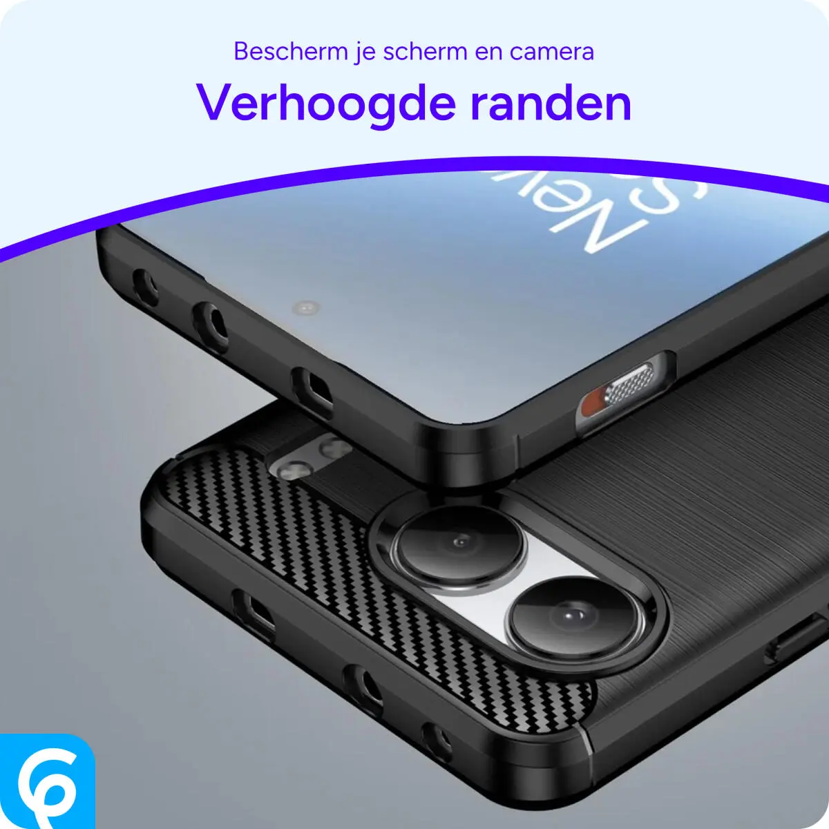 OnePlus Nord 4 Hoesje Geborsteld TPU Flexibele Back Cover Zwart afbeelding 5