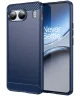 OnePlus Nord 4 Hoesje Geborsteld TPU Flexibele Back Cover Blauw