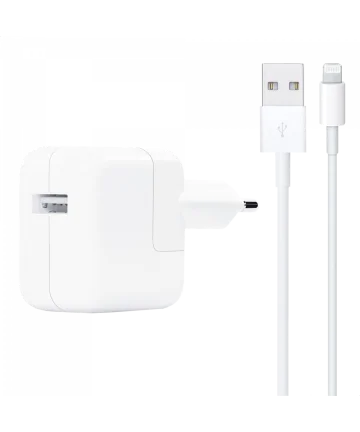 Originele Apple 12W USB-A Oplader met Lightning Kabel 1 Meter Wit Opladers