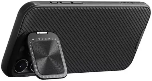 Nillkin CamShield Prop iPhone 16 Pro Hoesje MagSafe Back Cover Zwart afbeelding 7