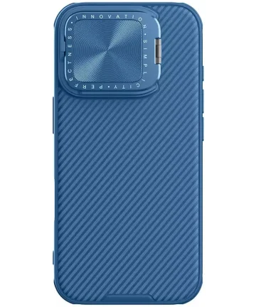 Nillkin CamShield Prop iPhone 16 Pro Hoesje MagSafe Back Cover Blauw Hoesjes