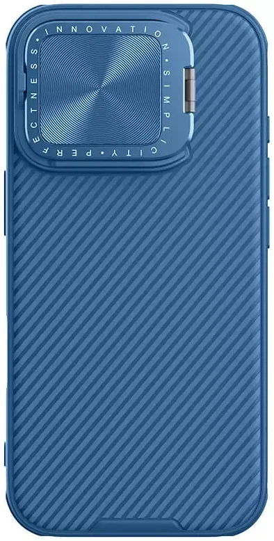 Nillkin CamShield Prop iPhone 16 Pro Hoesje MagSafe Back Cover Blauw afbeelding 1