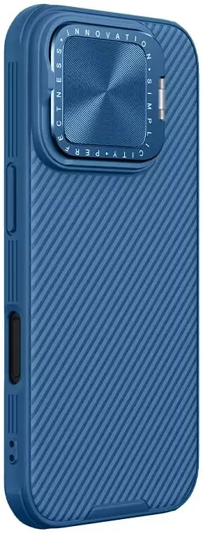 Nillkin CamShield Prop iPhone 16 Pro Max Hoesje MagSafe Back Cover Blauw afbeelding 9
