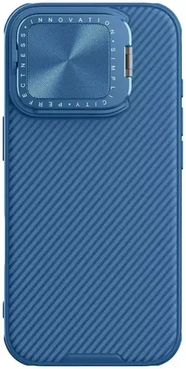 Nillkin CamShield Prop iPhone 16 Pro Max Hoesje MagSafe Back Cover Blauw afbeelding 1