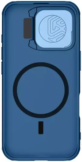 Nillkin CamShield Prop iPhone 16 Pro Max Hoesje MagSafe Back Cover Blauw afbeelding 7