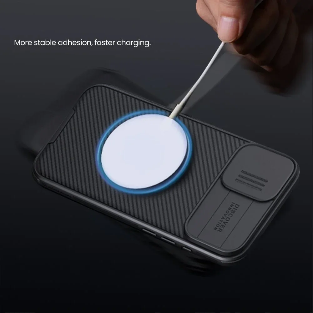 Nillkin CamShield MagSafe Apple iPhone 16 Plus Hoesje Camera Slider Zwart afbeelding 11