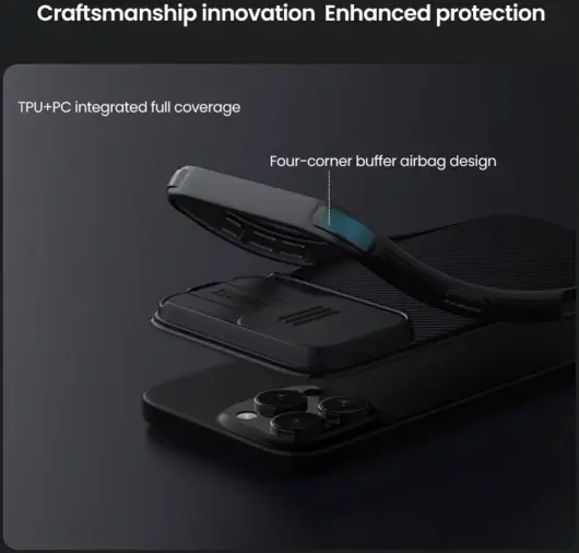 Nillkin CamShield MagSafe Apple iPhone 16 Pro Max Hoesje Camera Slider Groen afbeelding 7