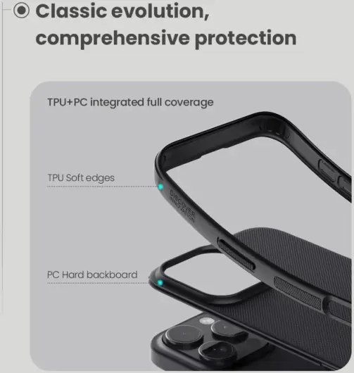 Nillkin Frosted Shield Apple iPhone 16 Pro Max Hoesje MagSafe Back Cover Zwart afbeelding 7