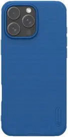 Nillkin Frosted Shield Apple iPhone 16 Pro Max Hoesje MagSafe Back Cover Blauw