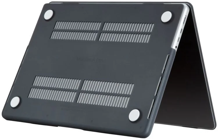Techsuit MacBook Air 13 (2020) Case met Anti Slip Laag Matte Zwart afbeelding 3