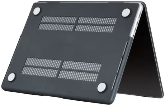 Techsuit MacBook Air 13 (2020) Case met Anti Slip Laag Matte Zwart afbeelding 3
