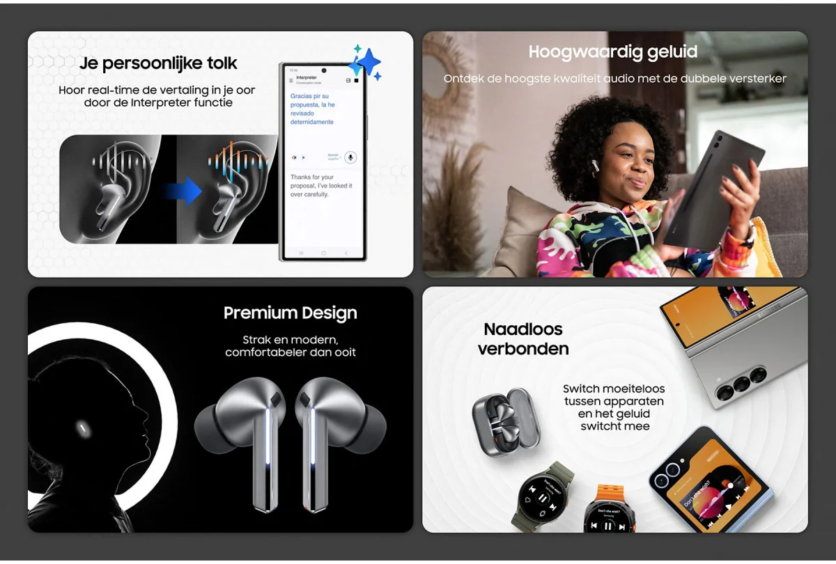 Samsung Galaxy Buds3 Pro Zilver afbeelding 3