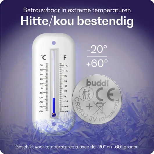 Buddi Apple AirTag Batterij CR2032 Lithium Knoopcelbatterij 210mh / 3V (5-Pack) afbeelding 5