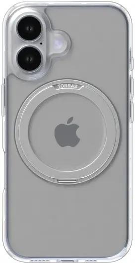 TORRAS Ostand Pro MagSafe Apple iPhone 16 Plus Hoesje 360° MagSafe Stand Clear afbeelding 4