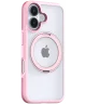 TORRAS Ostand R Fusion Apple iPhone 16 Hoesje 360° MagSafe Stand Roze