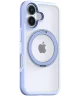 TORRAS Ostand R Fusion Apple iPhone 16 Hoesje 360° MagSafe Stand Blauw