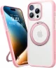 TORRAS Ostand R Fusion Apple iPhone 16 Pro Hoesje 360° MagSafe Stand Roze