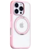 TORRAS Ostand R Fusion Apple iPhone 16 Pro Hoesje 360° MagSafe Stand Roze