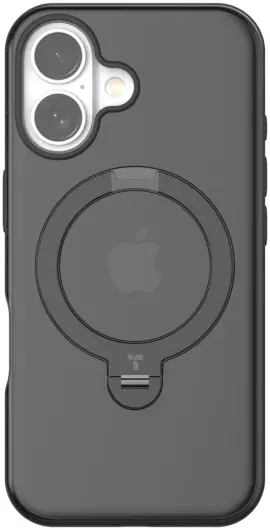 TORRAS Ostand Spin Apple iPhone 16 Plus Hoesje 360° MagSafe Stand Zwart afbeelding 2