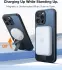 TORRAS Pstand Spin Apple iPhone 16 Pro Hoesje MagSafe 360° Kickstand Zwart afbeelding 6