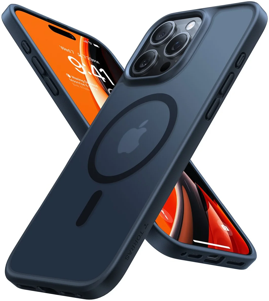 TORRAS Guardian Magnetic Apple iPhone 16 Pro Hoesje met MagSafe Zwart afbeelding 1
