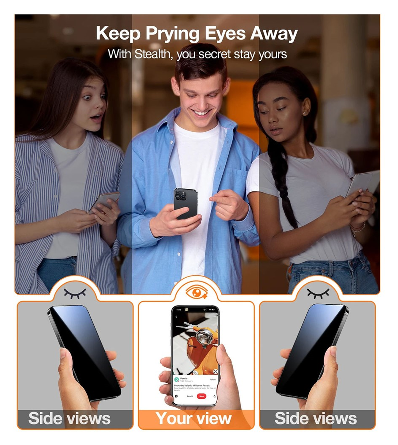 TORRAS Install Master iPhone 16 Privacy Glass Screen Protector afbeelding 5