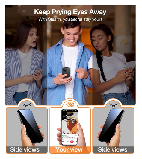 TORRAS Install Master iPhone 16 Privacy Glass Screen Protector afbeelding 5