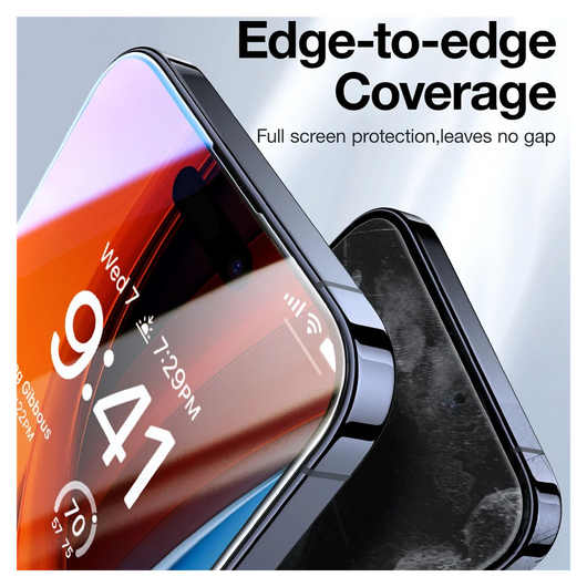 TORRAS Install Master iPhone 16 Privacy Glass Screen Protector afbeelding 7
