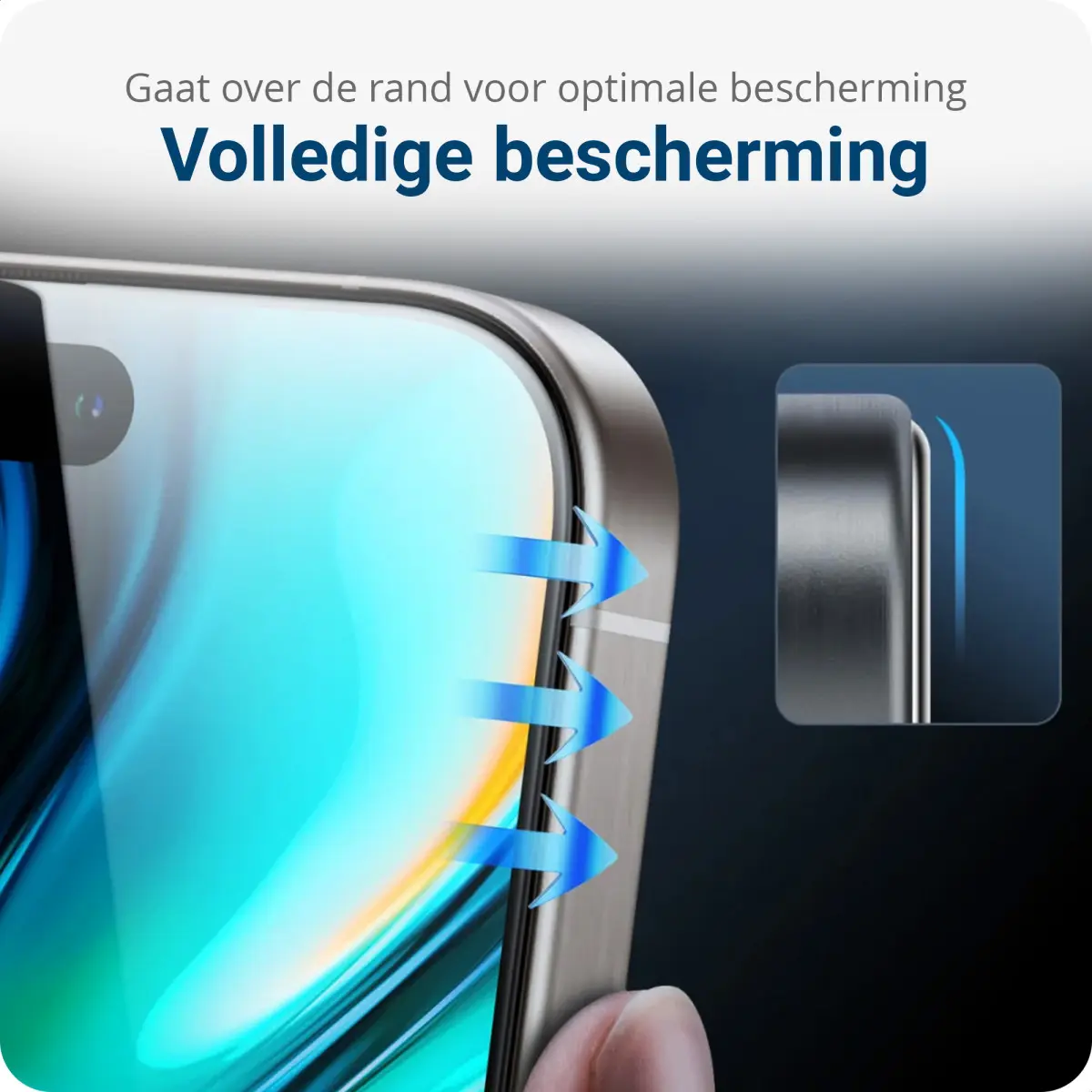 TORRAS Install Master iPhone 16 Pro Max Privacy Screen Protector Installatietray afbeelding 5